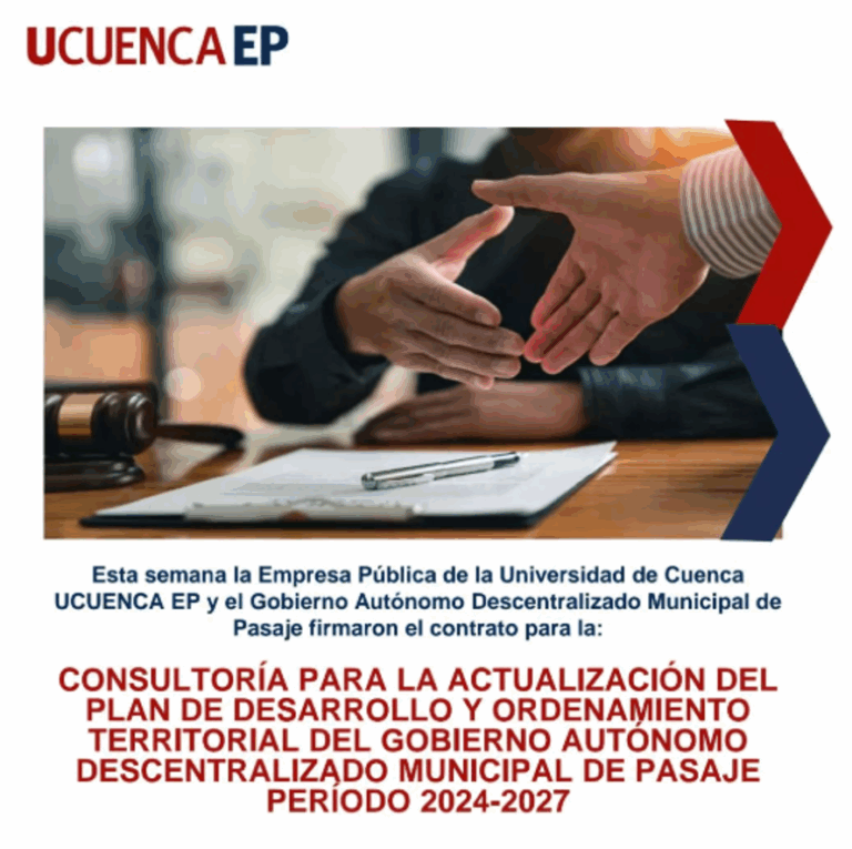 CONSULTORÍA PARA LA ACTUALIZACION DEL PLAN DE DESARROLLO Y ORDENAMIENTO TERRITORIAL